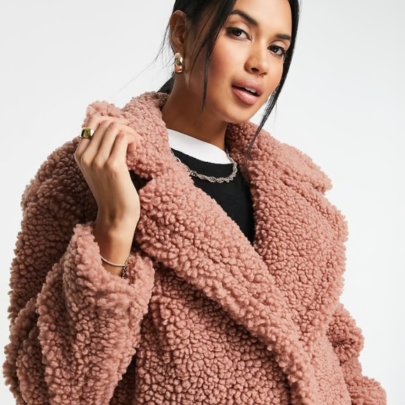 UGG Teddy Bear 🧸 Coat in Firewood. 🔥 🪵 XL Sold Out Color-way. - Picture 15 of 16